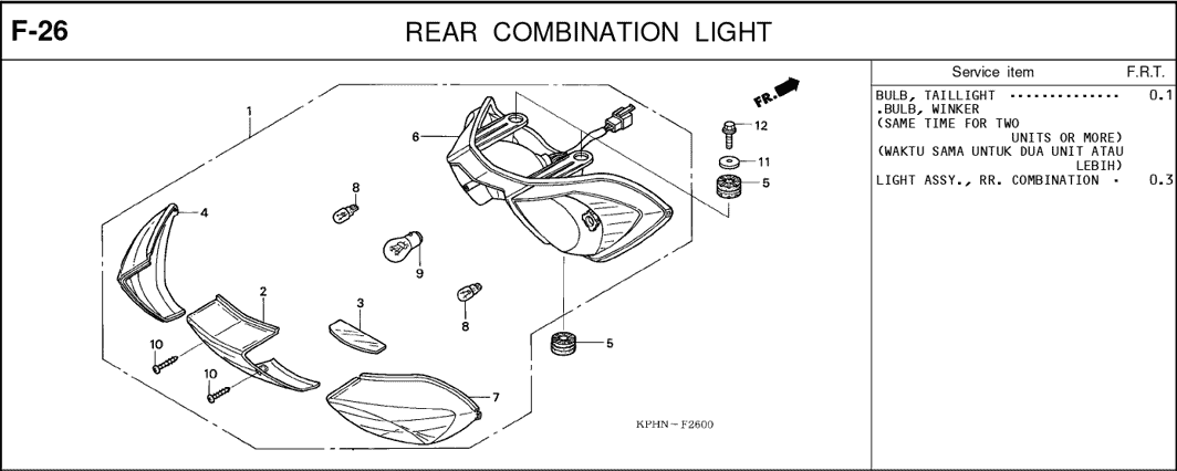Katalog Suku Cadang Honda  Karisma