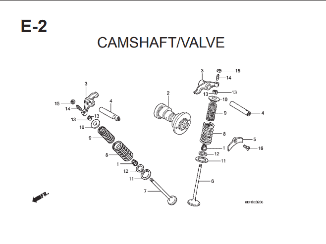 Katalog Suku Cadang Honda Mega Pro KEH