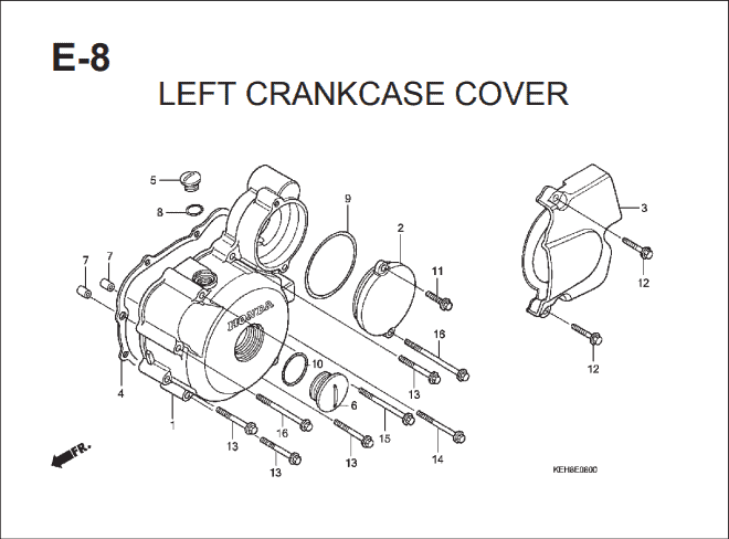 Katalog Suku Cadang Honda Mega Pro KEH