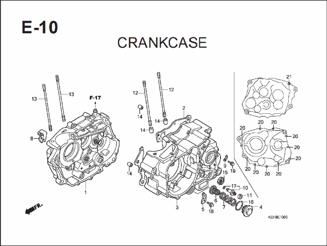 Katalog Suku Cadang Honda Mega Pro KEH