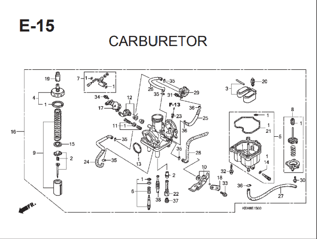 Katalog Suku Cadang Honda Mega Pro KEH