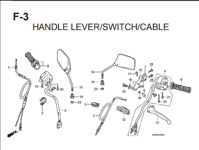 Katalog Suku Cadang Honda Mega Pro KEH