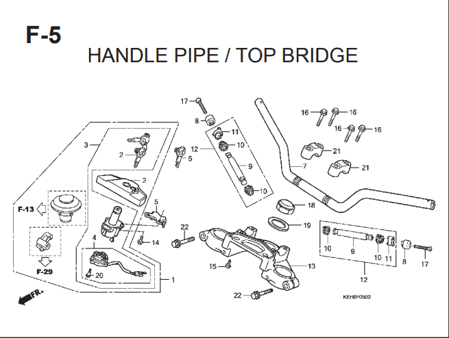 Katalog Suku Cadang Honda Mega Pro KEH