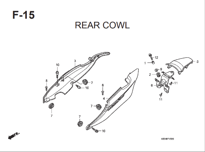 Katalog Suku Cadang Honda Mega Pro KEH