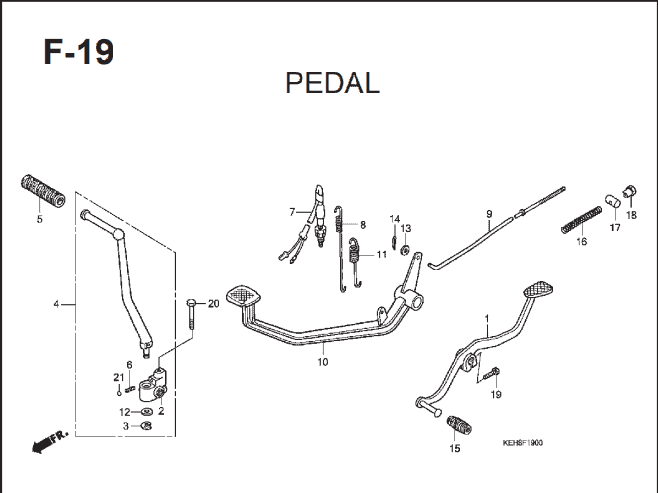 Katalog Suku Cadang Honda Mega Pro KEH