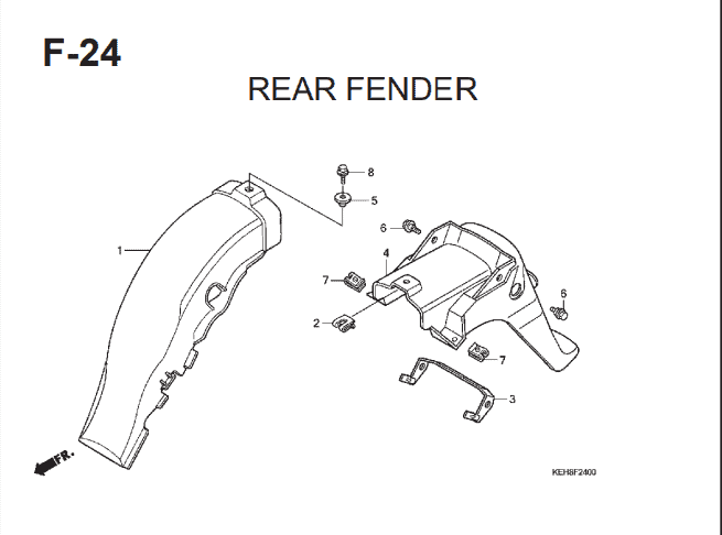 Katalog Suku Cadang Honda Mega Pro KEH