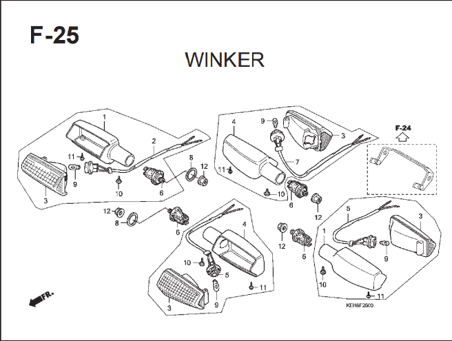 Katalog Suku Cadang Honda Mega Pro KEH