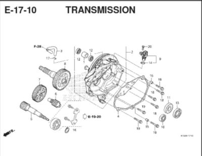 Katalog Suku Cadang Honda BeAT K1A
