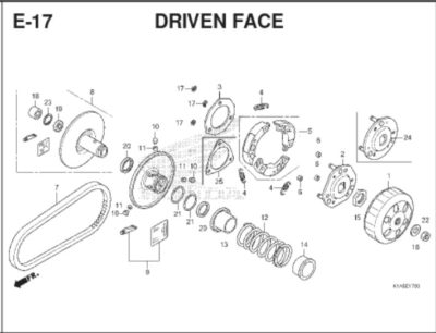Katalog Suku Cadang Honda BeAT K1A