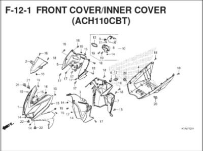 Katalog Suku Cadang Honda BeAT K1A