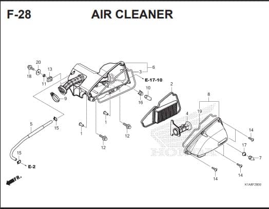 Katalog Suku Cadang Honda BeAT K1A