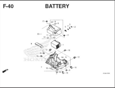 Katalog Suku Cadang Honda BeAT K1A