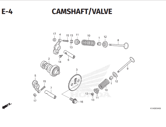 Katalog Suku Cadang Honda New BeAT K1AL