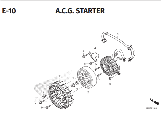 Katalog Suku Cadang Honda New BeAT K1AL