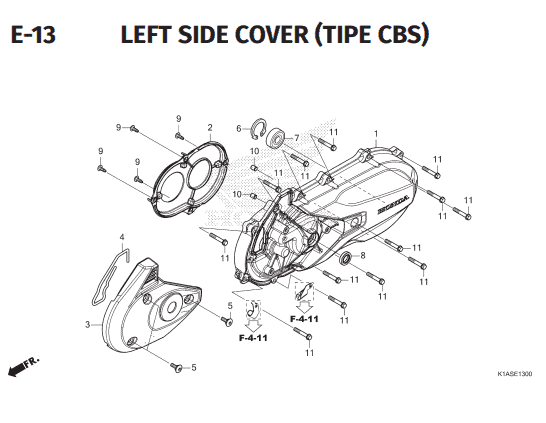 Katalog Suku Cadang Honda New BeAT K1AL