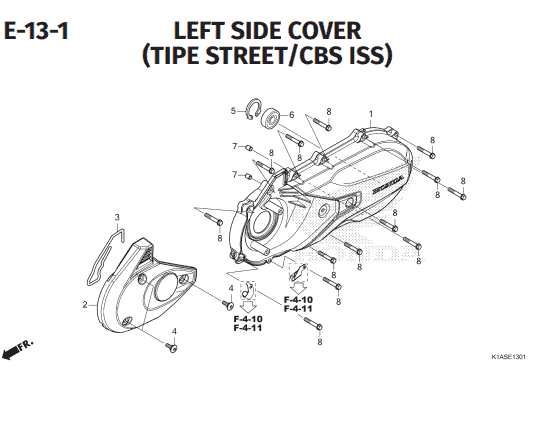 Katalog Suku Cadang Honda New BeAT K1AL