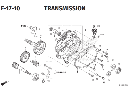 Katalog Suku Cadang Honda New BeAT K1AL