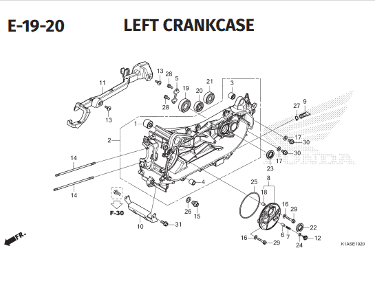 Katalog Suku Cadang Honda New BeAT K1AL
