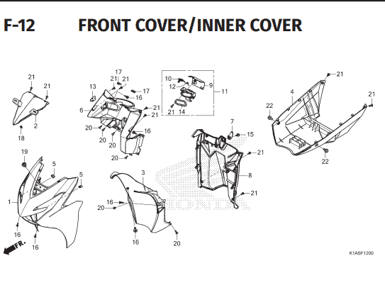 Katalog Suku Cadang Honda New BeAT K1AL