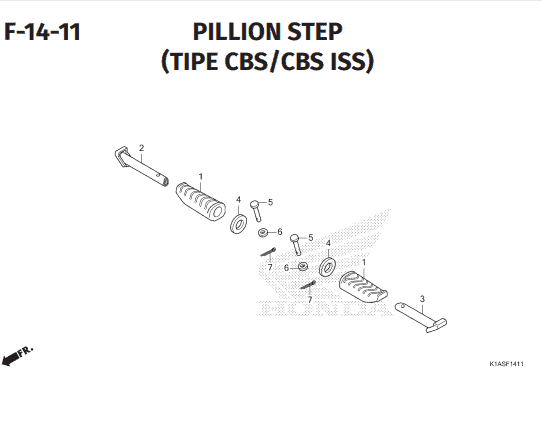 Katalog Suku Cadang Honda New BeAT K1AL
