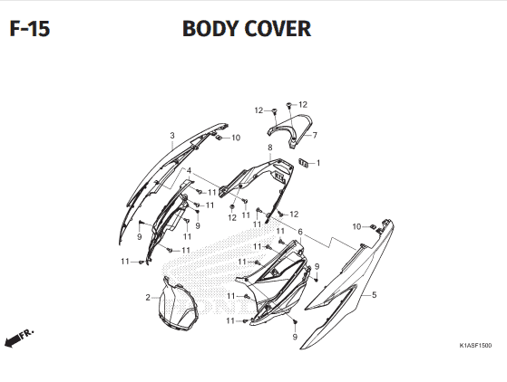 Katalog Suku Cadang Honda New BeAT K1AL