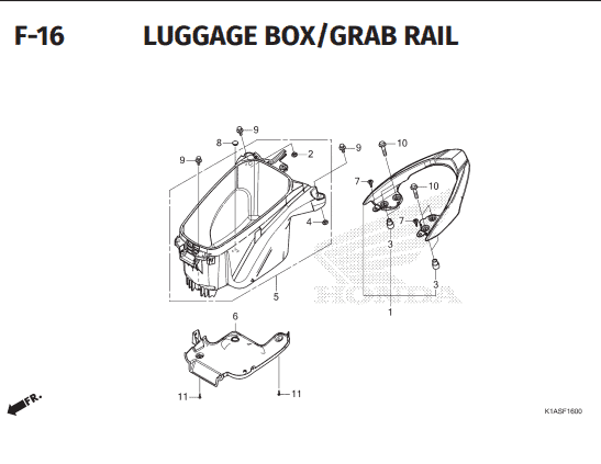 Katalog Suku Cadang Honda New BeAT K1AL