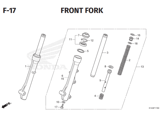 Katalog Suku Cadang Honda New BeAT K1AL