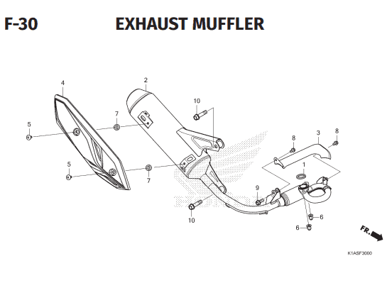 Katalog Suku Cadang Honda New BeAT K1AL