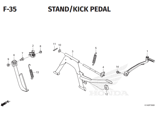 Katalog Suku Cadang Honda New BeAT K1AL