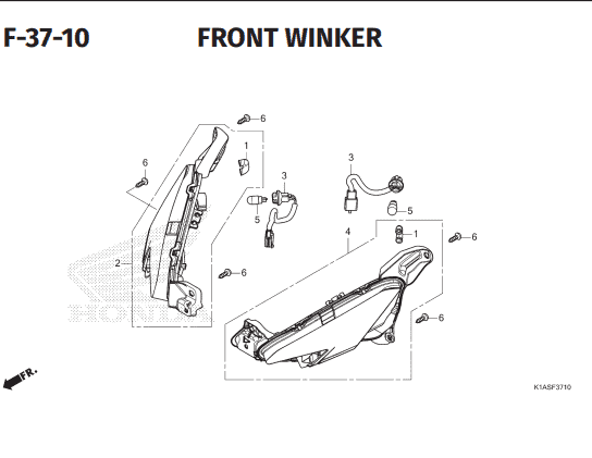 Katalog Suku Cadang Honda New BeAT K1AL