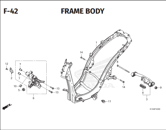 Katalog Suku Cadang Honda New BeAT K1AL