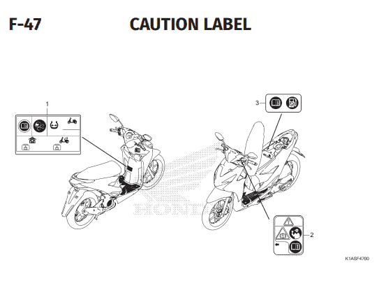 Katalog Suku Cadang Honda New BeAT K1AL