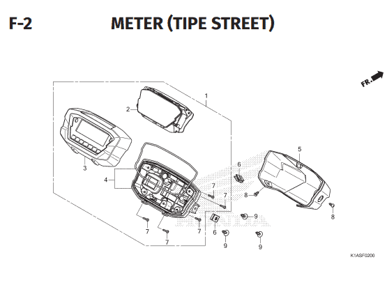 Katalog Suku Cadang Honda New BeAT Street K1AL