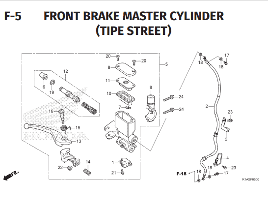 Katalog Suku Cadang Honda New BeAT Street K1AL