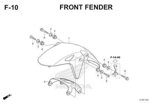 Katalog Suku Cadang Honda CB150R StreetFire K15