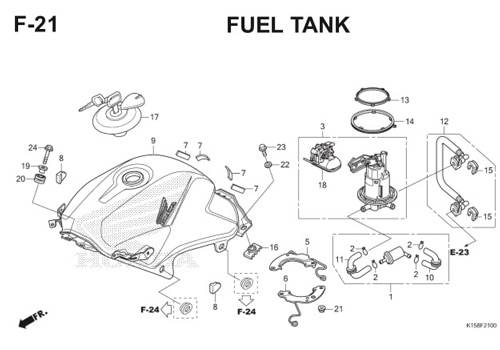 Katalog Suku Cadang Honda CB150R StreetFire K15