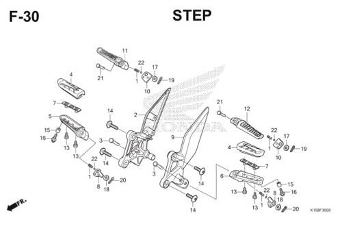Katalog Suku Cadang Honda CB150R StreetFire K15