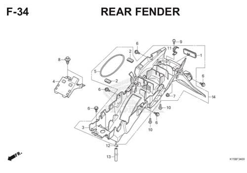 Katalog Suku Cadang Honda CB150R StreetFire K15