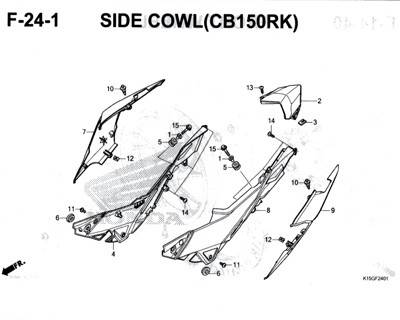 Katalog Suku Cadang Honda CB150R StreetFire K15M