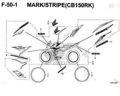 Katalog Suku Cadang Honda CB150R StreetFire K15M