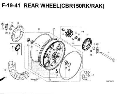 Katalog Suku Cadang Honda CBR 150R K45N