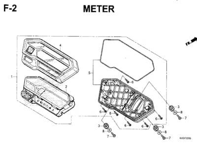 Katalog Suku Cadang Honda CBR 150R K45N