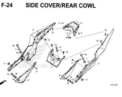 Katalog Suku Cadang Honda CBR 150R K45N