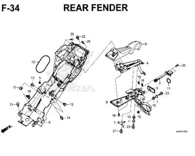 Katalog Suku Cadang Honda CBR 150R K45N