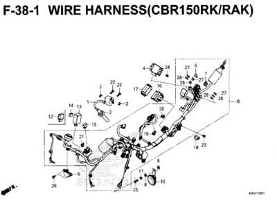 Katalog Suku Cadang Honda CBR 150R K45N