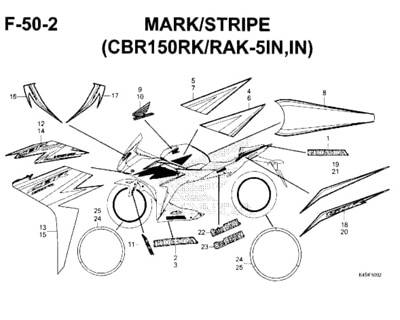 Katalog Suku Cadang Honda CBR 150R K45N