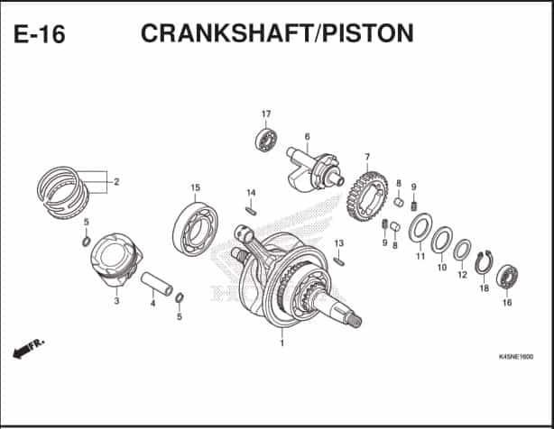 Katalog Suku Cadang Honda CBR 150R K45R