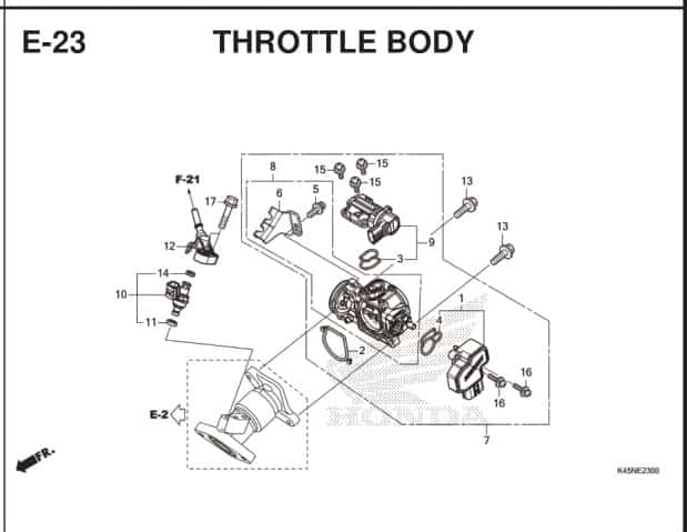 Katalog Suku Cadang Honda CBR 150R K45R