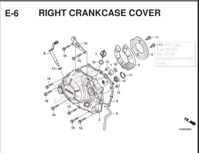 Katalog Suku Cadang Honda CBR 150R K45R