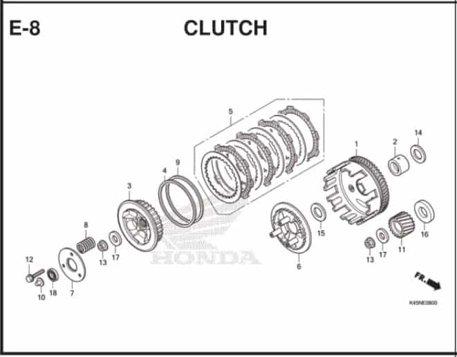 Katalog Suku Cadang Honda CBR 150R K45R